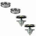 Aic Replacement Parts Spindle Assembly & Idler Pulley Kit Fits Cub Cadet/MTD Mower Models 618-04636 956-04129SPINDLE